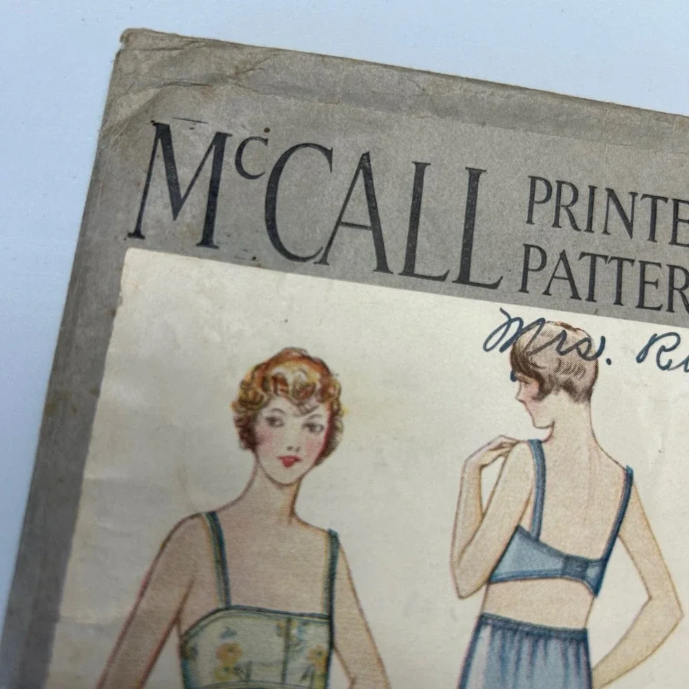 McCall Antique Early 1900's Pattern #5090 Ladies Underwear Set Size 38 HTF‎ RARE